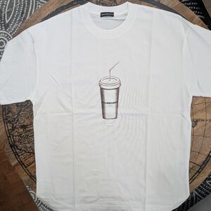 Balenciaga White Graphic T-Shirt